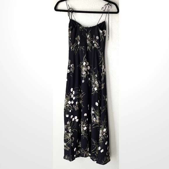 Reformation Juliette Dress in Veuve floral pattern Black floral midi dress, sz 0 - Picture 12 of 13